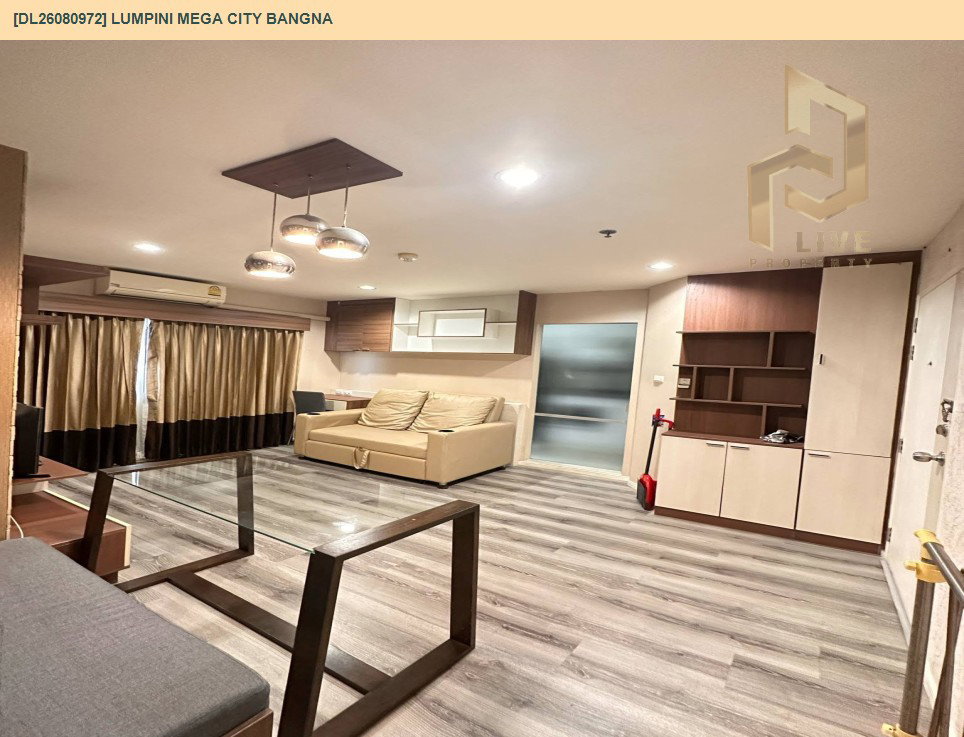 รูป DL26080972 ให้เช่าคอนโด ลุมพินี เมกะ ซิตี้ บางนา (Lumpini Mega city Bangna) ใกล้ BTS บางนา พร้อมเข้าอยู่ โทรด่วน 0653619502 LineID @952jdxxk - รูปที่ 3/12