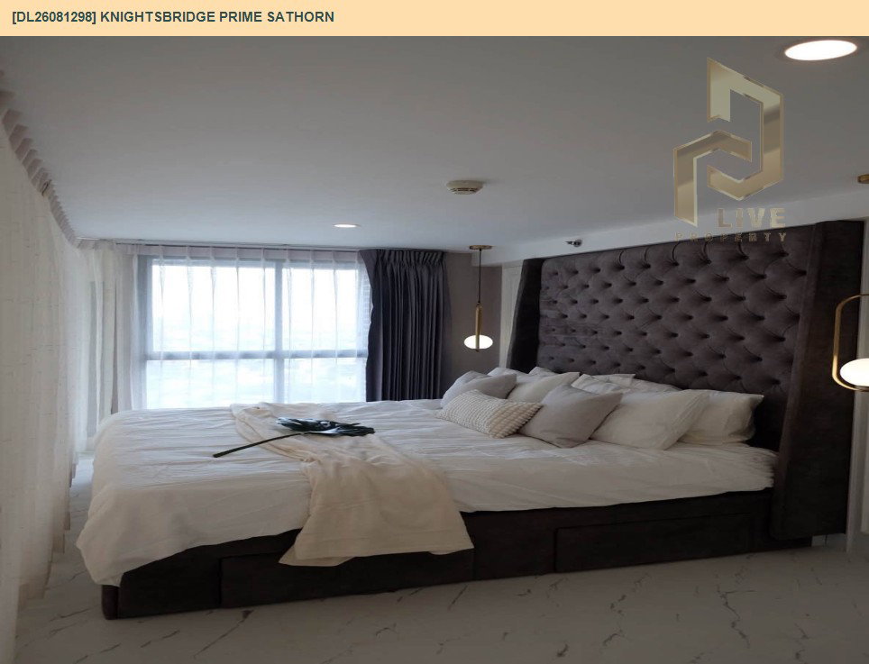 รูป DL26081298 ให้เช่าคอนโด ไนท์บริดจ์ ไพร์ม สาทร (Knightsbridge Prime Sathorn) ใกล้ BTS ช่องนนทรี พร้อมเข้าอยู่ โทรด่วน 0653619502 LineID @952jdxxk - รูปที่ 3/11