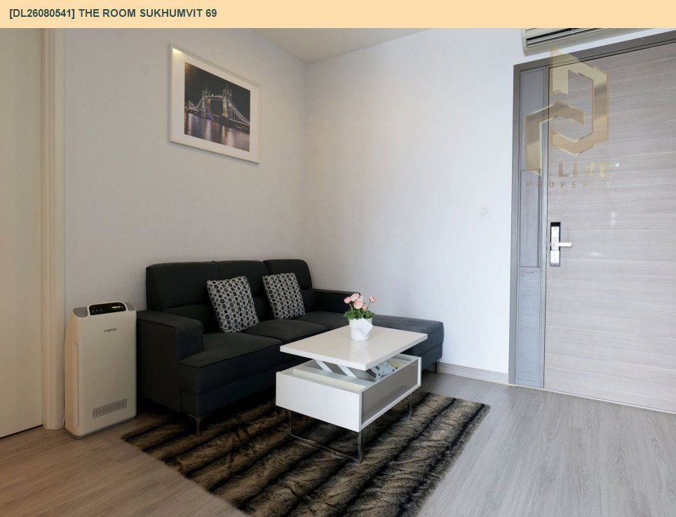 รูป DL26080541 ให้เช่าคอนโด เดอะ รูม สุขุมวิท 69 (The Room Sukhumvit 69) ใกล้ BTS พระโขนง พร้อมเข้าอยู่ โทรด่วน 0638692663 LineID @952jdxxk - รูปที่ 2/18