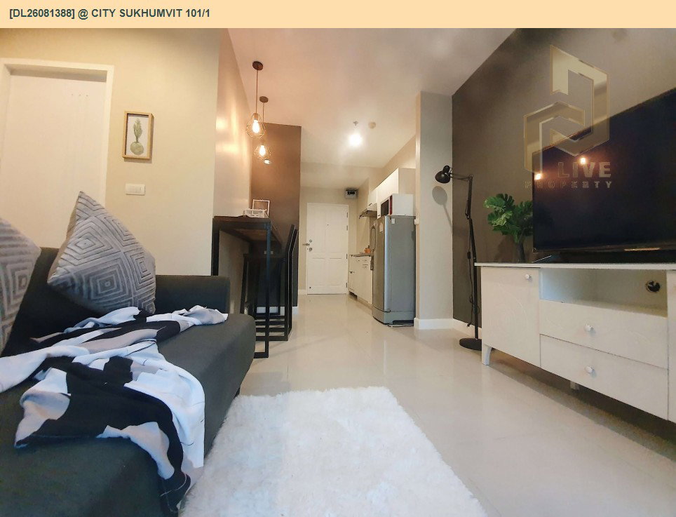 รูป DL26081388 ให้เช่าคอนโด แอท ซิตี้ สุขุมวิท 101/1 (@ City Sukhumvit 101/1) ใกล้ BTS ปุณณวิธี พร้อมเข้าอยู่ โทรด่วน 0638692663 LineID @952jdxxk - รูปที่ 3/13