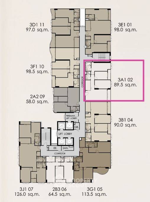 picture 20th-Floor 3-BR Supalai Elite Sukhumvit 39 | MRT Phetchaburi (ID 3243252) - 2/5