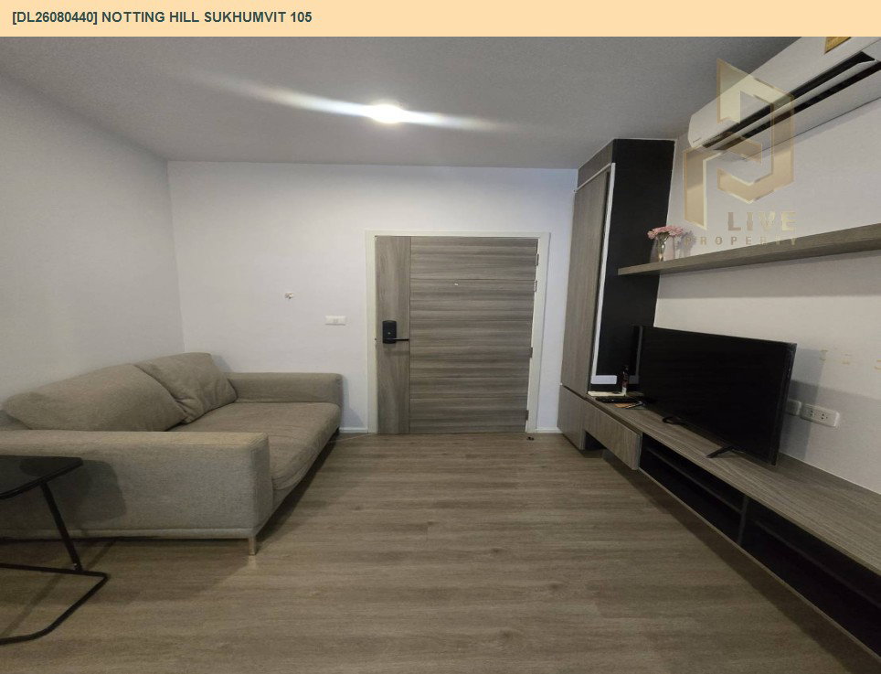 รูป DL26080440 ให้เช่าคอนโด น็อตติ้ง ฮิลล์ สุขุมวิท 105 (Notting Hill Sukhumvit 105) ใกล้ BTS แบริ่ง พร้อมเข้าอยู่ โทรด่วน 0653619502 LineID @952jdxxk - รูปที่ 10/21