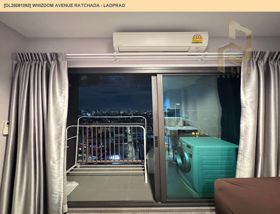 รูป DL26081093 ให้เช่าคอนโด วิซดอม อเวนิว รัชดา - ลาดพร้าว (Whizdom Avenue Ratchada - Ladprao) ใกล้ MRT ลาดพร้าว พร้อมเข้าอยู่ โทรด่วน 0653619502 LineID @952jdxxk - รูปที่ 6/8