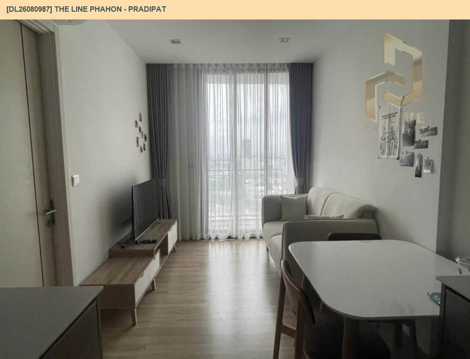 รูป DL26080987 ให้เช่าคอนโด เดอะ ไลน์ พหล - ประดิพัทธ์ (THE LINE Phahon - Pradipat) ใกล้ BTS สะพานควาย พร้อมเข้าอยู่ โทรด่วน 0653619502 LineID @952jdxxk - รูปที่ 3/5