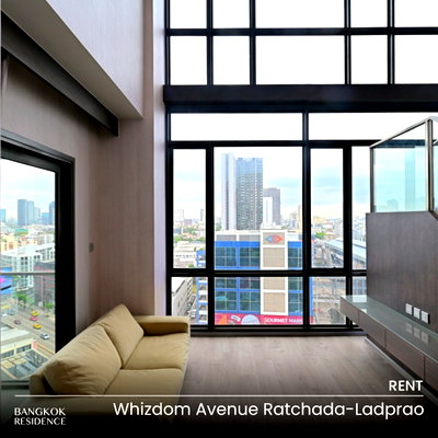 คอนโดให้เช่า : เช่าคอนโด 🚀 Whizdom Avenue Ratchada-Ladprao 2นอน 83.76ตร.ม. 45k ยูนิตสวย ราคาดี 🔥 ใกล้ MRT ลาดพร้าว 