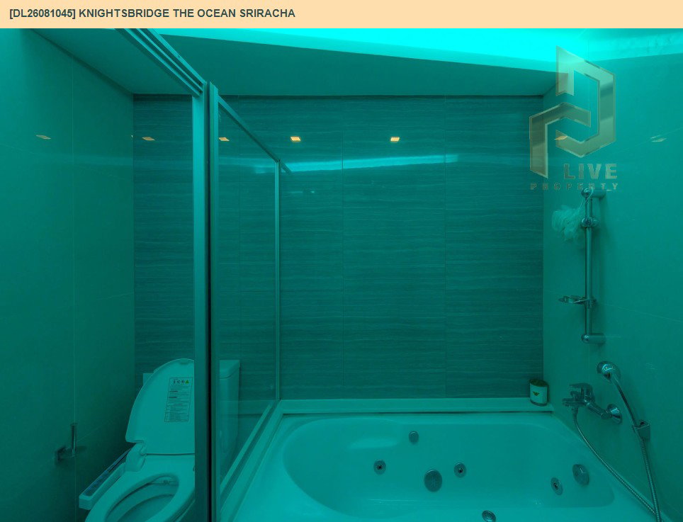 รูป DL26081045 ให้เช่าคอนโด ไนท์บริดจ์ ดิ โอเชี่ยน ศรีราชา (Knightsbridge the Ocean Sriracha) ใกล้ - พร้อมเข้าอยู่ โทรด่วน 0614453194 LineID @952jdxxk - รูปที่ 9/14