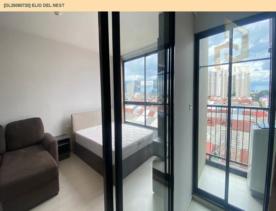 รูป DL26080720 ให้เช่าคอนโด เอลลิโอ เดล เนสท์ (Elio Del Nest) ใกล้ BTS อุดมสุข พร้อมเข้าอยู่ โทรด่วน 0653619502 LineID @952jdxxk - รูปที่ 5/11
