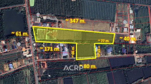ขายที่ดินแปลงใหญ่ ทำเลดี สามพราน ใกล้ถนนเพชรเกษม ขนาด 12 ไร่ (00160522) 