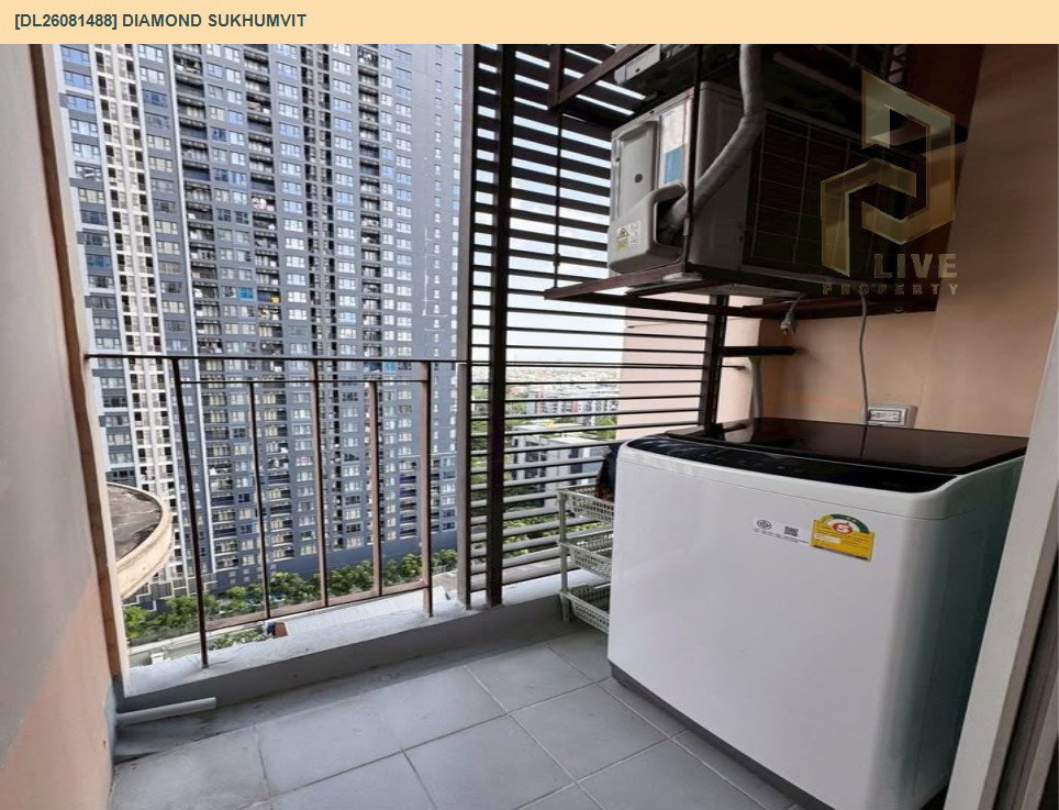 รูป DL26081488 ให้เช่าคอนโด ไดมอนด์ สุขุมวิท (Diamond Sukhumvit) ใกล้ BTS อ่อนนุช พร้อมเข้าอยู่ โทรด่วน 0614453194 LineID @952jdxxk - รูปที่ 4/9