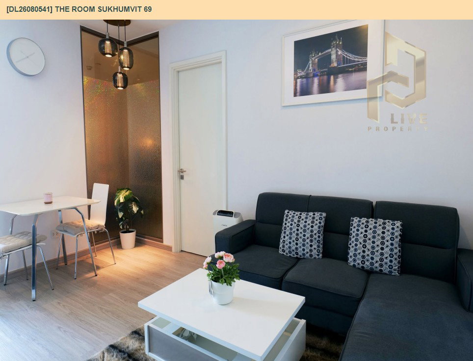 รูป DL26080541 ให้เช่าคอนโด เดอะ รูม สุขุมวิท 69 (The Room Sukhumvit 69) ใกล้ BTS พระโขนง พร้อมเข้าอยู่ โทรด่วน 0638692663 LineID @952jdxxk - รูปที่ 6/18