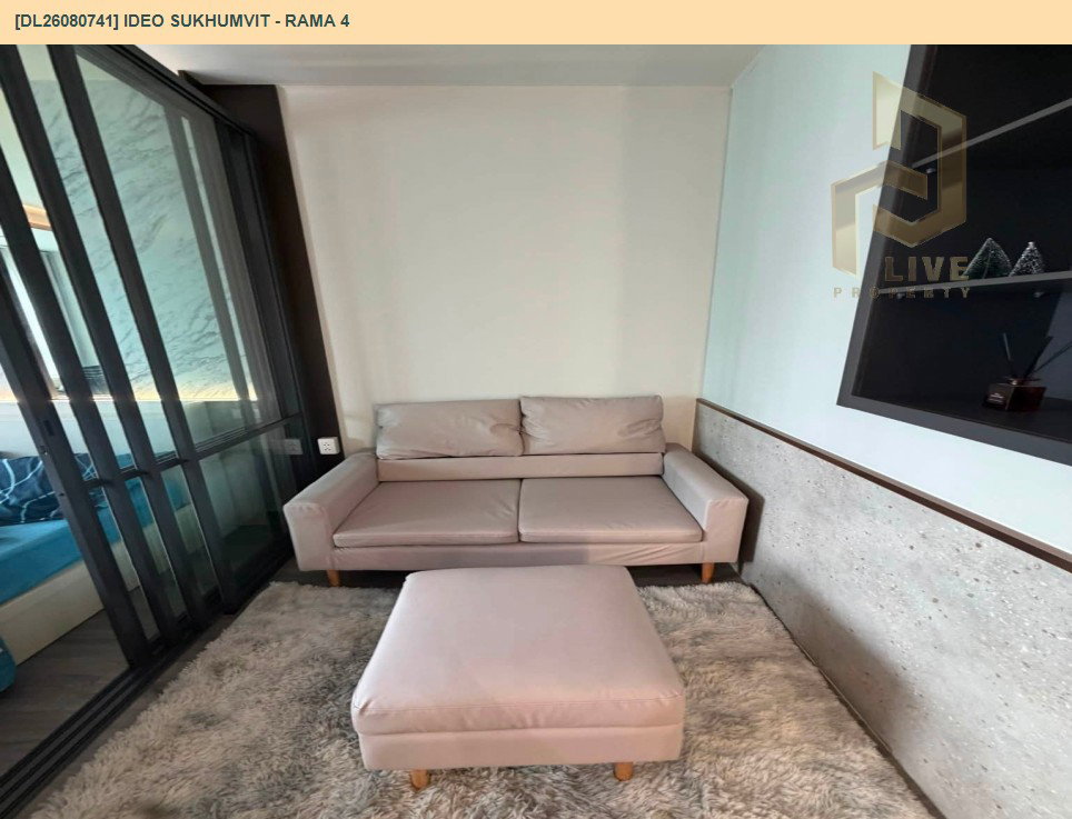 รูป DL26080741 ให้เช่าคอนโด ไอดีโอ สุขุมวิท - พระราม 4 (IDEO Sukhumvit - Rama 4) ใกล้ - พร้อมเข้าอยู่ โทรด่วน 0653619502 LineID @952jdxxk - รูปที่ 4/6