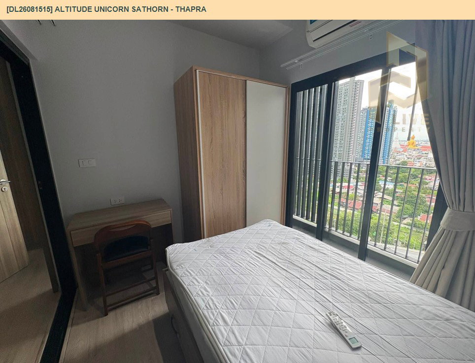 รูป DL26081515 ให้เช่าคอนโด อัลติจูด ยูนิคอร์น สาทร - ท่าพระ (Altitude Unicorn Sathorn - Thapra) ใกล้ BTS ตลาดพลู พร้อมเข้าอยู่ โทรด่วน 0653619502 LineID @952jdxxk - รูปที่ 4/7