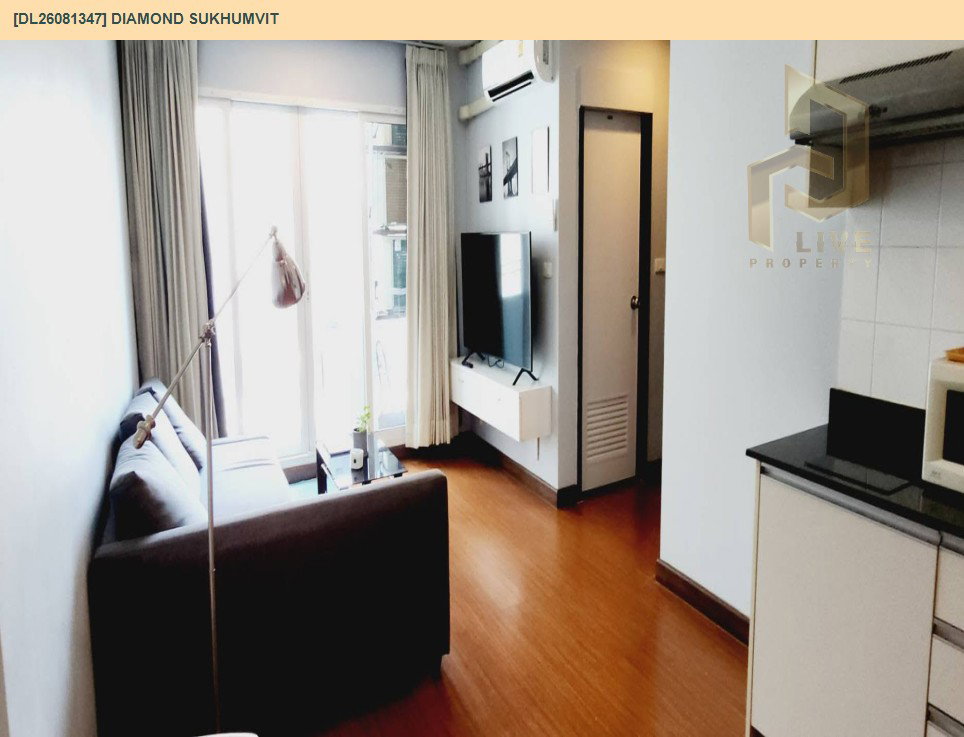 รูป DL26081347 ให้เช่าคอนโด ไดมอนด์ สุขุมวิท (Diamond Sukhumvit) ใกล้ BTS อ่อนนุช พร้อมเข้าอยู่ โทรด่วน 0653619502 LineID @952jdxxk - รูปที่ 4/12