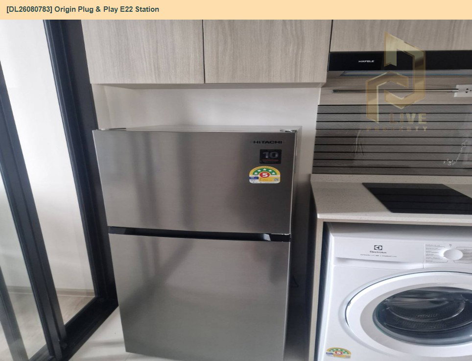 รูป DL26080783 ให้เช่าคอนโด ออริจิ้น ปลั๊ก แอนด์ เพลย์ อี 22 สเตชั่น  (Origin Plug & Play E22 Station) ใกล้ BTS สายลวด พร้อมเข้าอยู่ โทรด่วน 0653619502 LineID @952jdxxk - รูปที่ 12/14