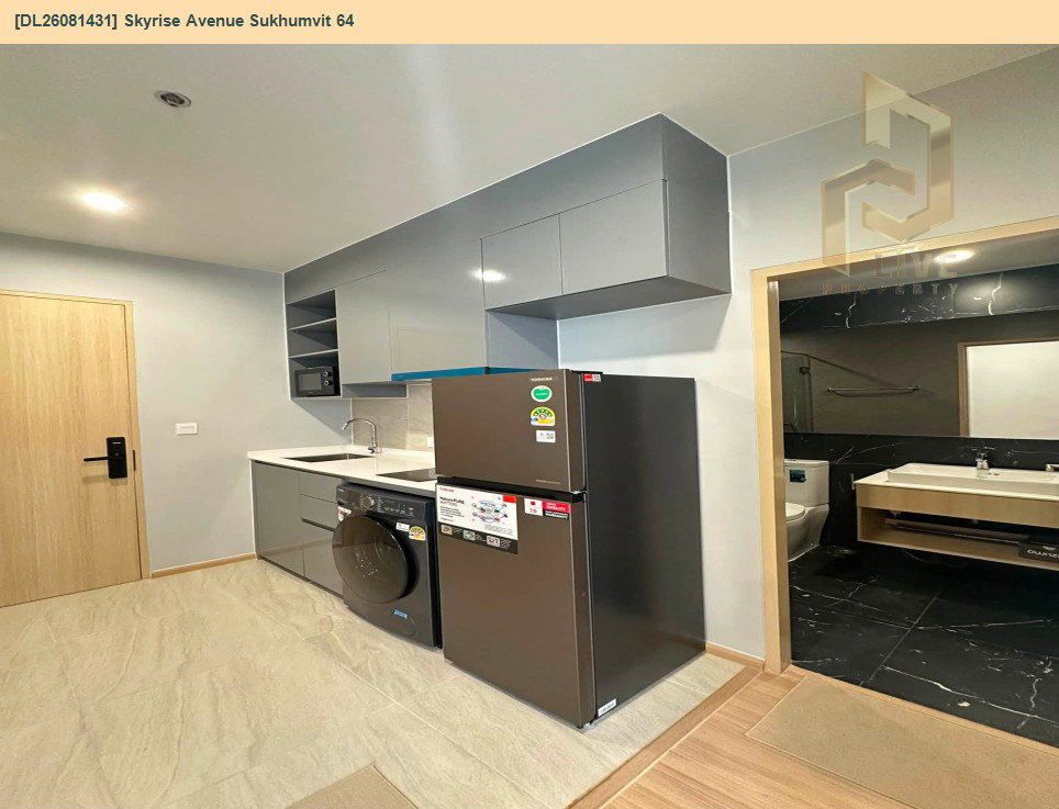 รูป DL26081431 ให้เช่าคอนโด สกายไรส์ อเวนิว สุขุมวิท 64 (Skyrise Avenue Sukhumvit 64) ใกล้ BTS ปุณณวิธี พร้อมเข้าอยู่ โทรด่วน 0614453194 LineID @952jdxxk - รูปที่ 6/12