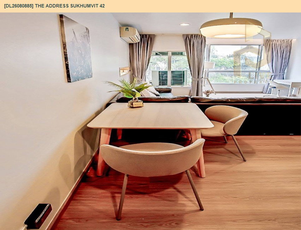 รูป DL26080885 ให้เช่าคอนโด ดิ แอดเดรส สุขุมวิท 42 (The Address Sukhumvit 42) ใกล้ BTS เอกมัย พร้อมเข้าอยู่ โทรด่วน 0653619502 LineID @952jdxxk - รูปที่ 7/12