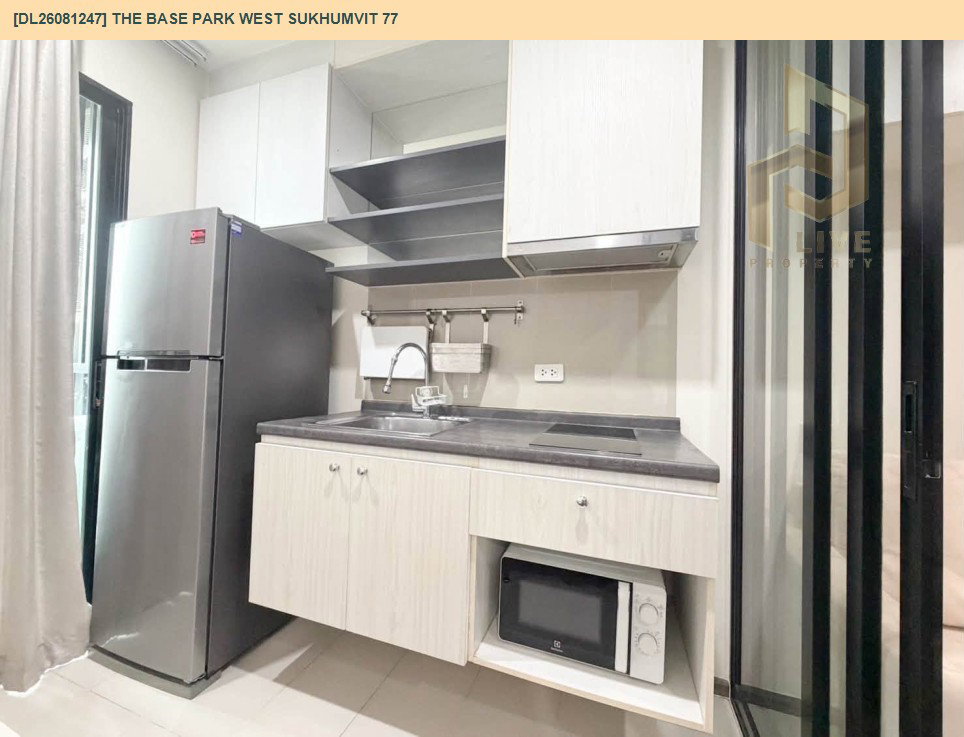 รูป DL26081247 ให้เช่าคอนโด เดอะ เบส พาร์ค เวสต์ สุขุมวิท 77 (The Base Park West Sukhumvit 77) ใกล้ BTS อ่อนนุช พร้อมเข้าอยู่ โทรด่วน 0653619502 LineID @952jdxxk - รูปที่ 7/10