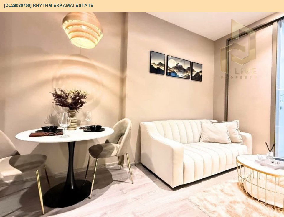 รูป DL26080750 ให้เช่าคอนโด ริธึ่ม เอกมัย เอสเตท (RHYTHM EKKAMAI ESTATE) ใกล้ BTS เอกมัย พร้อมเข้าอยู่ โทรด่วน 0653619502 LineID @952jdxxk - รูปที่ 2/15