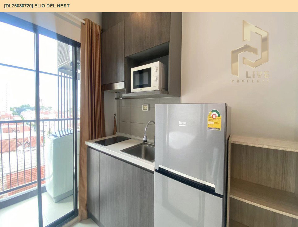 รูป DL26080720 ให้เช่าคอนโด เอลลิโอ เดล เนสท์ (Elio Del Nest) ใกล้ BTS อุดมสุข พร้อมเข้าอยู่ โทรด่วน 0653619502 LineID @952jdxxk - รูปที่ 4/11