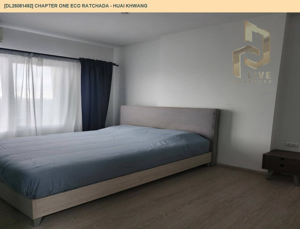 รูป DL26081492 ให้เช่าคอนโด แชปเตอร์ วัน อีโค รัชดา - ห้วยขวาง (Chapter One Eco Ratchada - Huai Khwang ) ใกล้ MRT ห้วยขวาง พร้อมเข้าอยู่ โทรด่วน 0653619502 LineID @952jdxxk - รูปที่ 2/7
