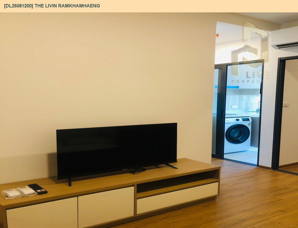 รูป DL26081200 ให้เช่าคอนโด เดอะ ลิฟวิ่น รามคำแหง (The Livin Ramkhamhaeng) ใกล้ - พร้อมเข้าอยู่ โทรด่วน 0614453194 LineID @952jdxxk - รูปที่ 4/11