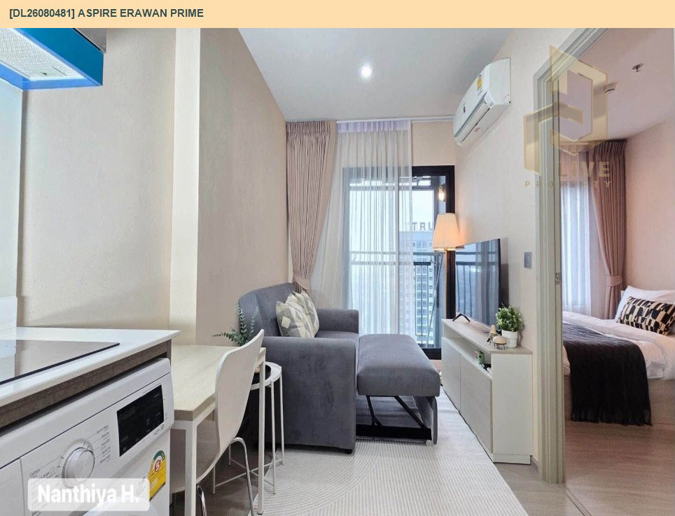 รูป DL26080481 ให้เช่าคอนโด แอสปาย เอราวัณ ไพร์ม (Aspire Erawan Prime) ใกล้ BTS ช้างเอราวัณ พร้อมเข้าอยู่ โทรด่วน 0614453194 LineID @952jdxxk - รูปที่ 10/11