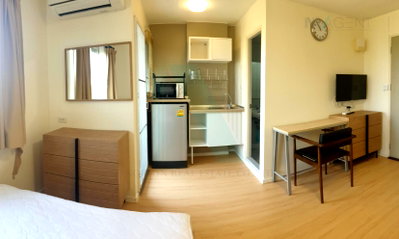 ขายคอนโด : ขายคอนโด ลุมพินี คอนโดทาวน์ ร่มเกล้า - สุวรรณภูมิ อาคาร B3 ชั้น 3 1 ห้องนอน ขนาด 22.60 ตรม ใกล้ ใกล้  Airport Link ลาดกระบัง