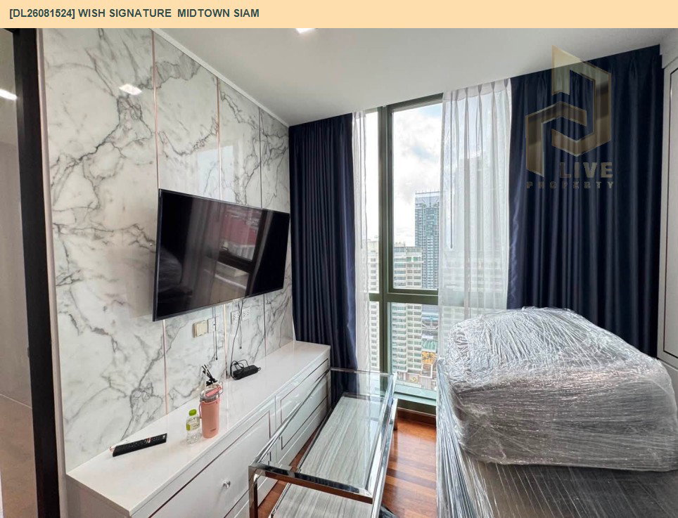 รูป DL26081524 ให้เช่าคอนโด วิช ซิกเนเจอร์ มิดทาวน์ สยาม (Wish Signature  Midtown Siam) ใกล้ BTS ราชเทวี พร้อมเข้าอยู่ โทรด่วน 0653619502 LineID @952jdxxk - รูปที่ 7/7