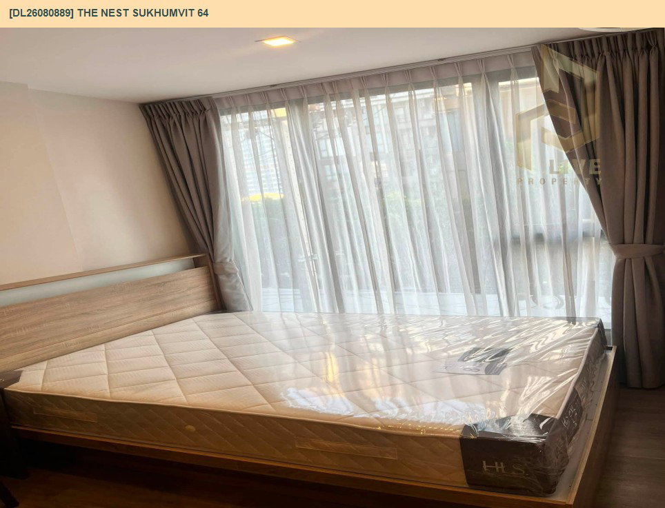 รูป DL26080889 ให้เช่าคอนโด เดอะ เนสท์ สุขุมวิท 64 (The Nest Sukhumvit 64) ใกล้ BTS ปุณณวิธี พร้อมเข้าอยู่ โทรด่วน 0614453194 LineID @952jdxxk - รูปที่ 3/5