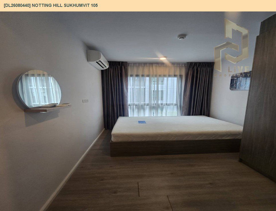 รูป DL26080440 ให้เช่าคอนโด น็อตติ้ง ฮิลล์ สุขุมวิท 105 (Notting Hill Sukhumvit 105) ใกล้ BTS แบริ่ง พร้อมเข้าอยู่ โทรด่วน 0653619502 LineID @952jdxxk - รูปที่ 18/21