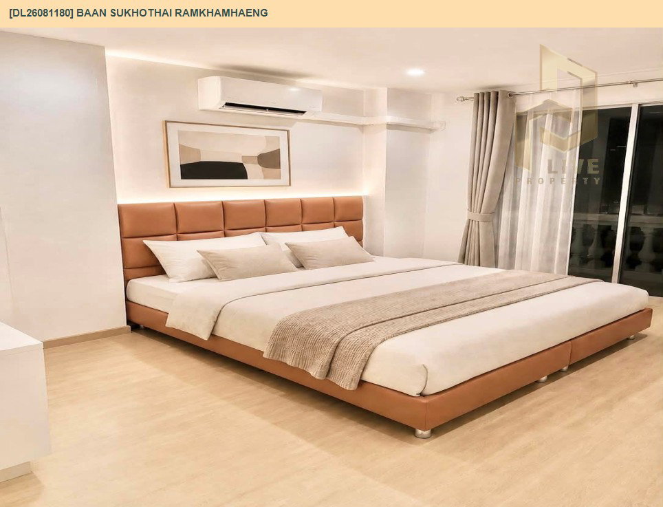 รูป DL26081180 ขายคอนโด บ้าน สุโขทัย รามคำแหง 1-2 (Baan Sukhothai Ramkhamhaeng 1-2) ใกล้ - พร้อมเข้าอยู่ โทรด่วน 0614453194 LineID @952jdxxk - รูปที่ 9/10