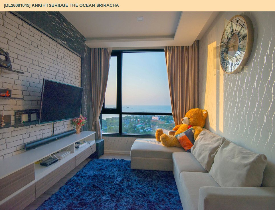 รูป DL26081045 ให้เช่าคอนโด ไนท์บริดจ์ ดิ โอเชี่ยน ศรีราชา (Knightsbridge the Ocean Sriracha) ใกล้ - พร้อมเข้าอยู่ โทรด่วน 0614453194 LineID @952jdxxk - รูปที่ 5/14