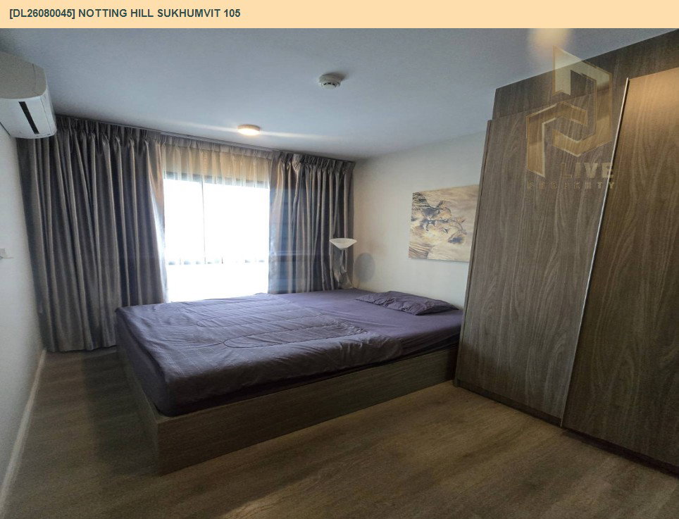 รูป DL26080045 ให้เช่าคอนโด น็อตติ้ง ฮิลล์ สุขุมวิท 105 (Notting Hill Sukhumvit 105) ใกล้ BTS แบริ่ง พร้อมเข้าอยู่ โทรด่วน 0653619502 LineID @952jdxxk - รูปที่ 7/12