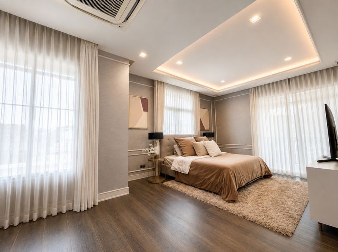 5-bed house for rent, 400 sqm, 90 sq wah, Nantawan Ramintra - Paholyothin 50