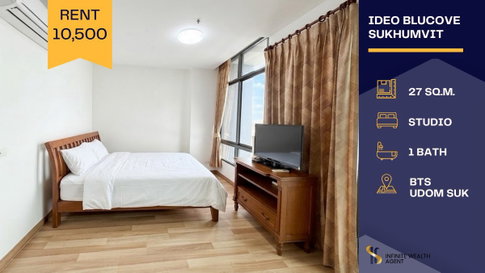 ✨ Cozy & Ready Steps to BTS! | Ideo Blucove Sukhumvit Studio 10.5K Fully furn By on-site agent | DM now for free tour ⚡