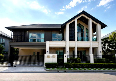 บ้านเดี่ยว กรุงเทพมหานคร : 🏠 ขายด่วน ถูกที่สุดในโครงการ | Bangkok Boulevard Signature Ladprao-Serithai | บ้านเดี่ยวหลังใหญ่ ตกแต่งพร้อมเข้าอยู่ โครงการสไตล์ Luxury European