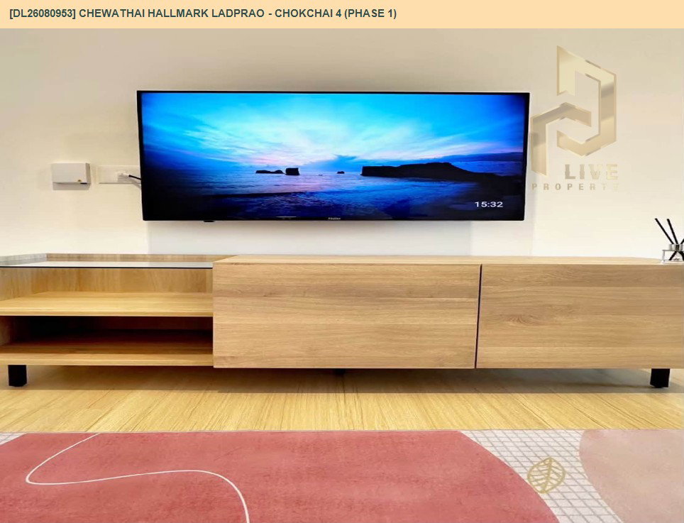 รูป DL26080953 ให้เช่าคอนโด ชีวาทัย ฮอลล์มาร์ค ลาดพร้าว - โชคชัย 4 (Chewathai Hallmark Ladprao - Chokchai 4) ใกล้ รถไฟฟ้า 3 สาย พร้อมเข้าอยู่ โทรด่วน 0653619502 LineID @952jdxxk - รูปที่ 6/20
