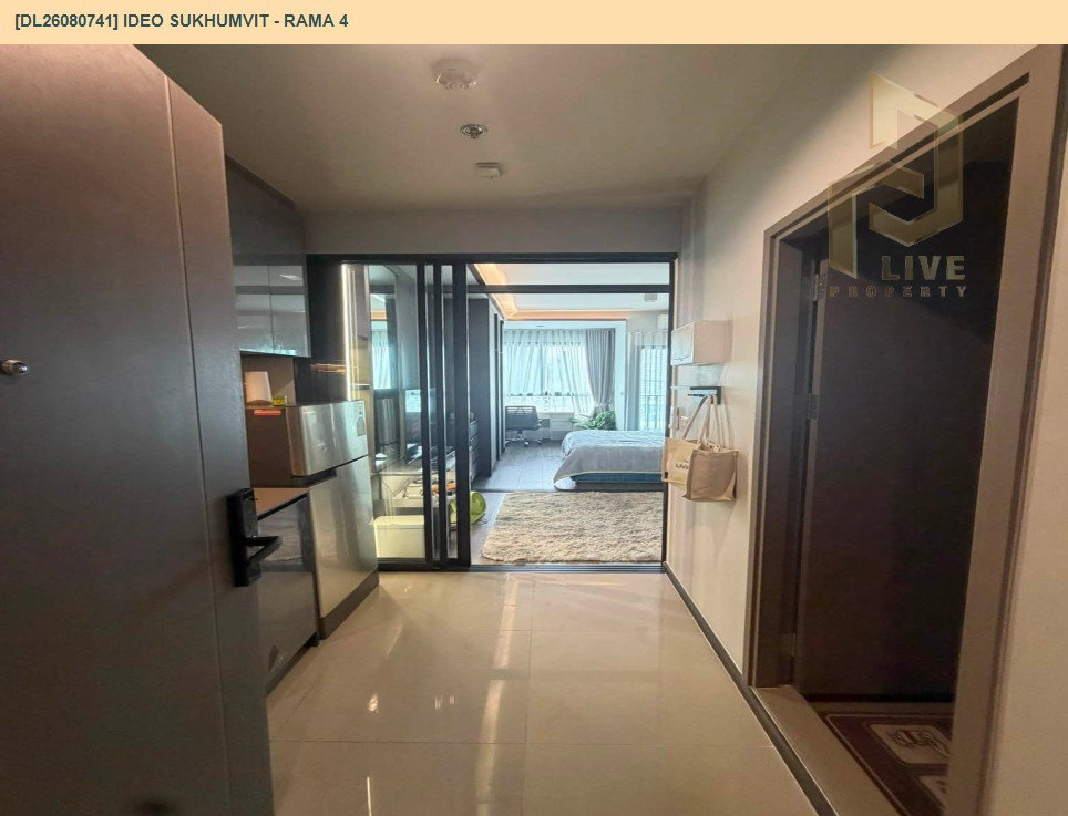 รูป DL26080741 ให้เช่าคอนโด ไอดีโอ สุขุมวิท - พระราม 4 (IDEO Sukhumvit - Rama 4) ใกล้ - พร้อมเข้าอยู่ โทรด่วน 0653619502 LineID @952jdxxk - รูปที่ 2/6