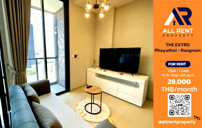 Condos for rent : 🏙️ THE EXTRO PHAYATHAI - RANGNAM: A new condo in the heart of the city ✨ Beautiful, ready-to-move-in units. 