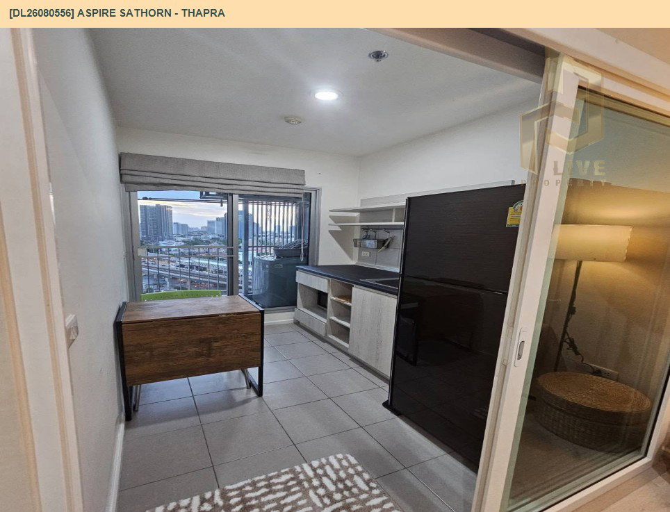รูป DL26080556 ให้เช่าคอนโด แอสปาย สาทร - ท่าพระ (Aspire Sathorn - Thapra) ใกล้ BTS ตลาดพลู พร้อมเข้าอยู่ โทรด่วน 0653619502 LineID @952jdxxk - รูปที่ 4/7