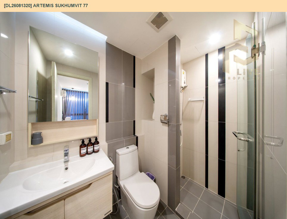 รูป DL26081320 ให้เช่าคอนโด อาร์ทีมิส สุขุมวิท 77 (Artemis Sukhumvit 77) ใกล้ BTS อ่อนนุช พร้อมเข้าอยู่ โทรด่วน 0653619502 LineID @952jdxxk - รูปที่ 11/12