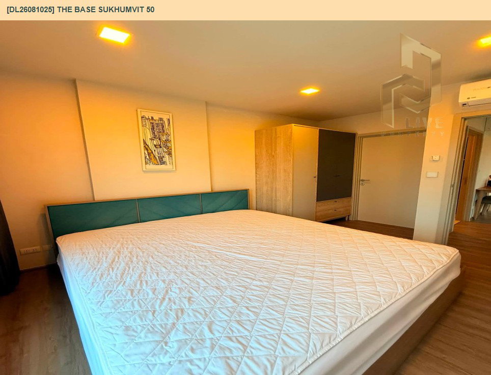รูป DL26081025 ให้เช่าคอนโด เดอะ เบส สุขุมวิท 50 (The Base Sukhumvit 50) ใกล้ BTS อ่อนนุช พร้อมเข้าอยู่ โทรด่วน 0614453194 LineID @952jdxxk - รูปที่ 2/8