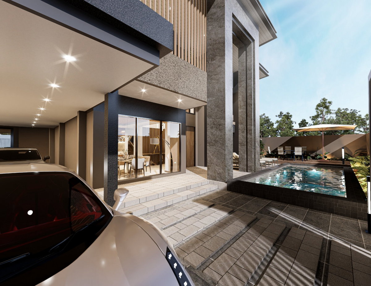 รูป ขายบ้านเดี่ยว 2 ชั้น 4 ห้องนอน 5 ห้องน้ำ สไตล์ Modern Luxury บนทำเล อมรพันธ์ 9 เสนานิคม 1 แยก 42 100 ตรว 400 ตรม - รูปที่ 4/10