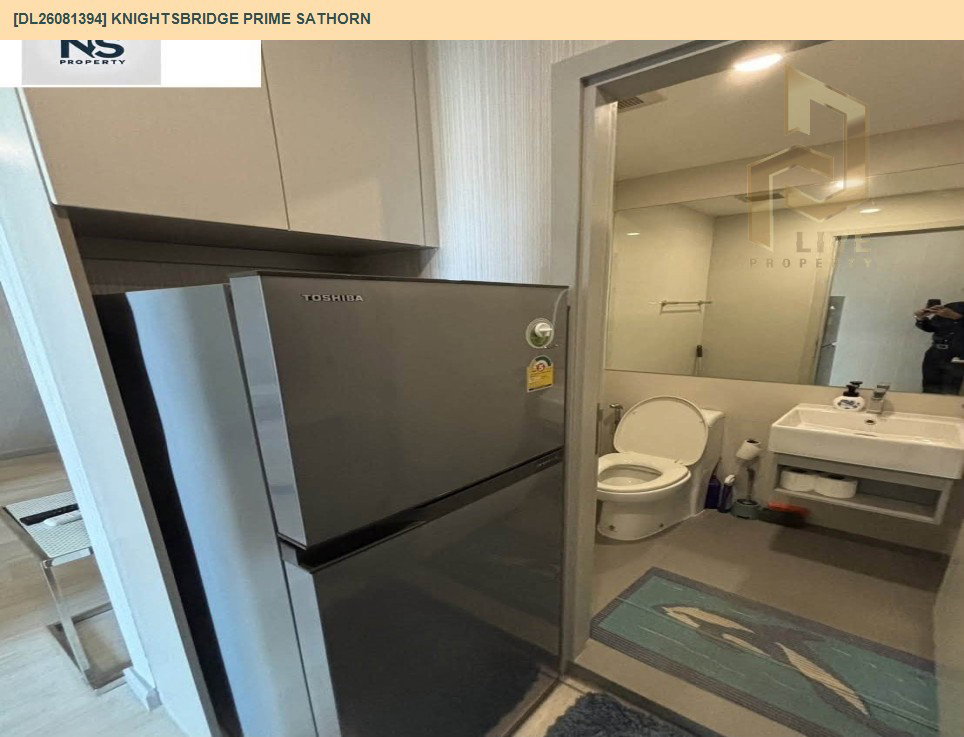รูป DL26081394 ให้เช่าคอนโด ไนท์บริดจ์ ไพร์ม สาทร (Knightsbridge Prime Sathorn) ใกล้ BTS ช่องนนทรี พร้อมเข้าอยู่ โทรด่วน 0614453194 LineID @952jdxxk - รูปที่ 10/11