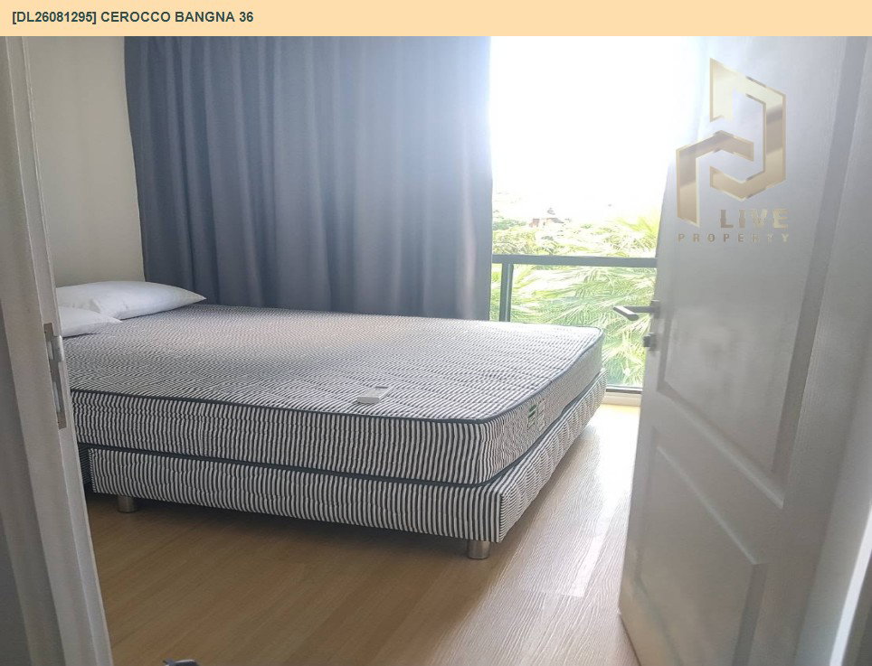 รูป DL26081295 ให้เช่าคอนโด ซีรอคโค บางนา 36 (Cerocco Bangna 36) ใกล้ - พร้อมเข้าอยู่ โทรด่วน 0614453194 LineID @952jdxxk - รูปที่ 4/6
