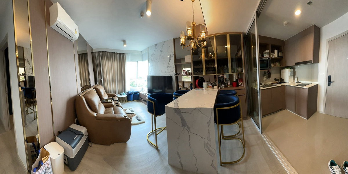 รูป ขายคอนโด Ideo Charan 70 Riverview ชั้น  7  ห้องมุม พร้อมเข้าอยู่ ทำเลดี ใกล้ MRT บางพลัด - รูปที่ 5/15