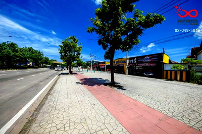 ที่ดิน เขตบางเขน : ขายที่ดินถมแล้ว 366 ตร.ว. ติดถนนเทพรักษ์ บางเขน ผังสีเหลือง ย.3 