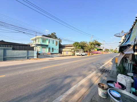 Land for sale in Bang Bon 3, with existing house structure.