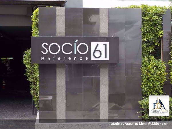 รูป FD-084525✨ ให้เช่าด่วน! SOCIO Reference 61 ห้องใหญ่ 2 นอน 2 น้ำ 62 ตร.ม. ใกล้ BTS เอกมัย เพียง 36,000 บ./ด. - รูปที่ 7/7