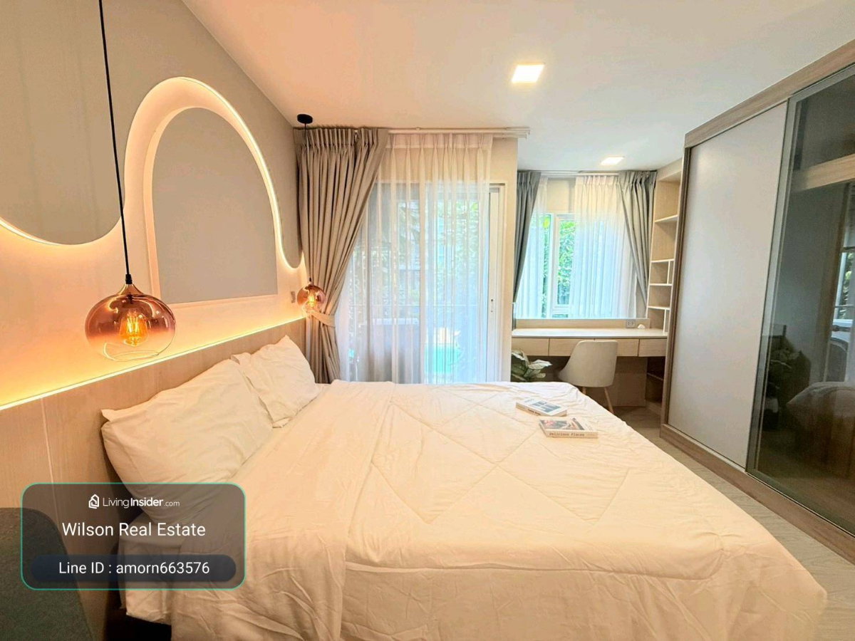 รูป 🏢 ให้เช่า 𝗞𝗔𝗩𝗘 𝗧𝗢𝗪𝗡 𝗜𝗦𝗟𝗔𝗡𝗗 | วิวสระ 🌊 | ตึก G ชั้น 2 | 24 ตร.ม. | ตึกเดียวกับ Fitness - รูปที่ 4/29